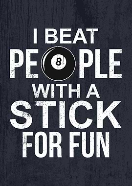 BILLIARDS PLAYER FUNNY