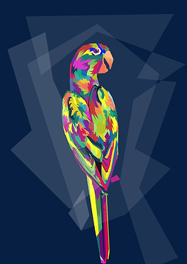 love birds in popart