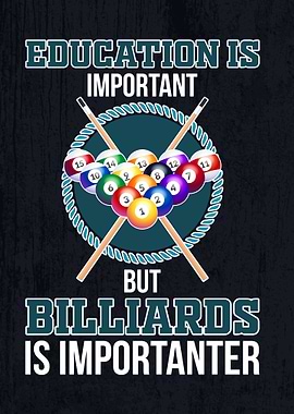 FUNNY BILLIARDS POSTER