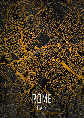Rome Marble Black Gold