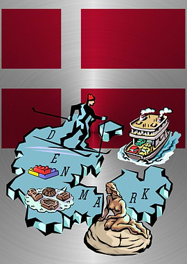 Denmark Map Travel