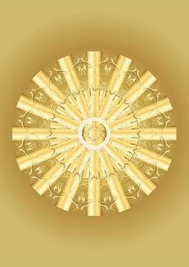 Gold Angel Mandala