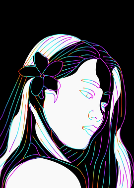 The creative girl artwork