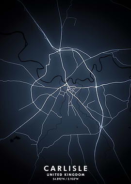 Carlisle Map Posters