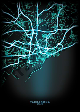 Tarragona Spain City Map