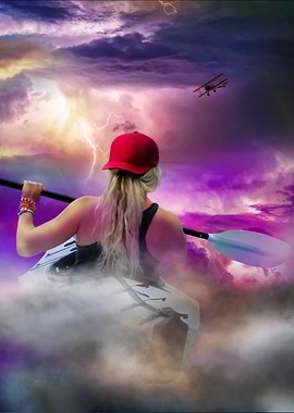 Kayaking in clouds