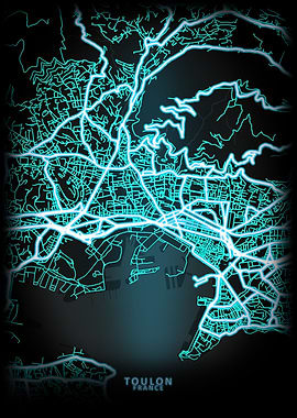 Toulon France City Map