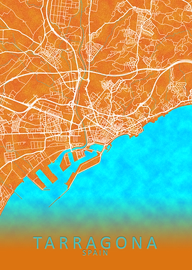 Tarragona Spain City Map
