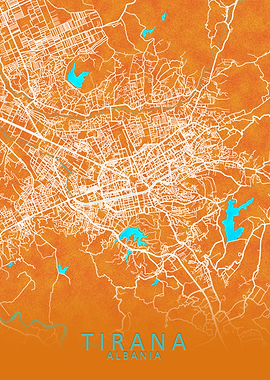 Tirana Albania City Map
