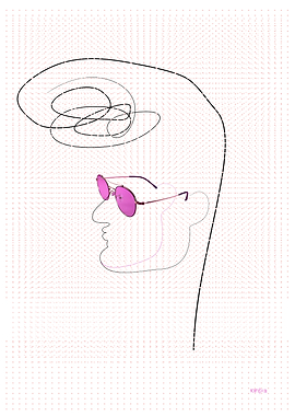 Man With Violet Sunglasses