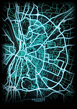 Valence France City Map