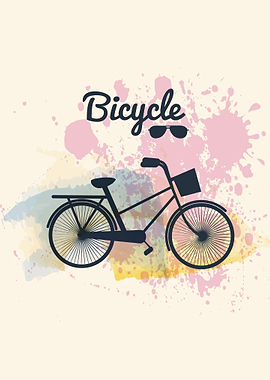 Bicycle Bike in watercolor