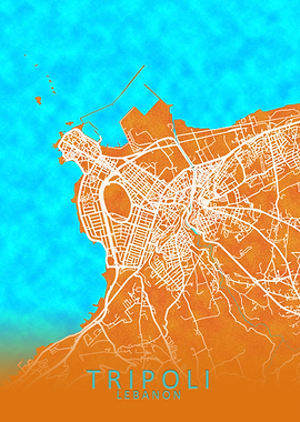 Tripoli Lebanon City Map