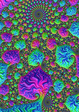 Trippy Rainbow Spiral