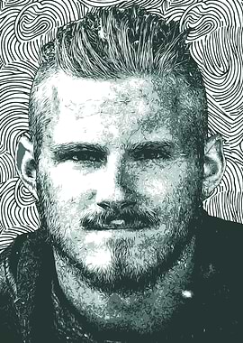 Bjorn Lodbrok Vikings Art