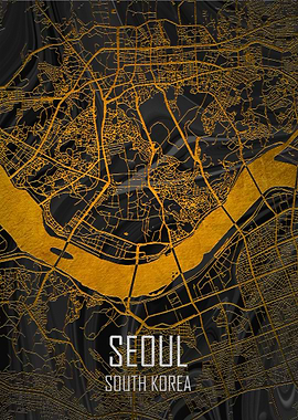 Seoul Marble Black Gold