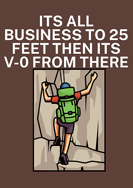 Climbing business 25 feet
