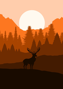 Orange Deer Mountain