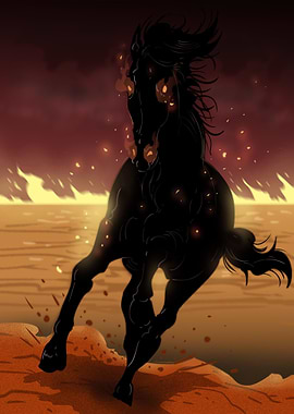 Hell Horse Black Stallion