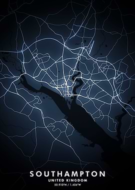 Southampton Map Posters