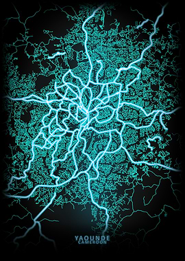 Yaounde Cameroon City Map