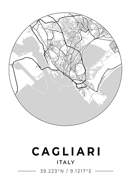 Cagliari City Map