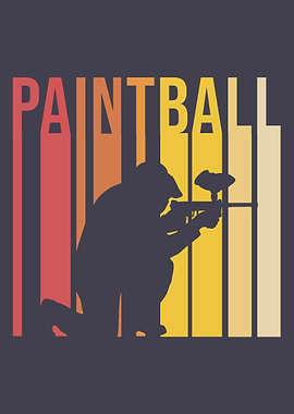 PAINTBALL VINTAGE POSTER