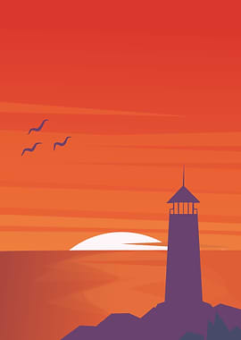 Sunset and Mescusuar