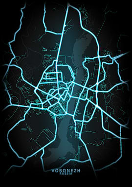 Voronezh Russia City Map