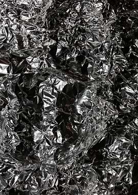 Aluminium foil abstract