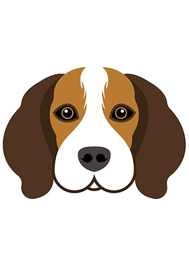 Beagle Dog Face