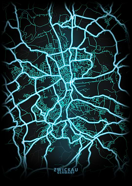 Zwickau Germany City Map