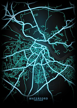 Waterford Ireland City Map