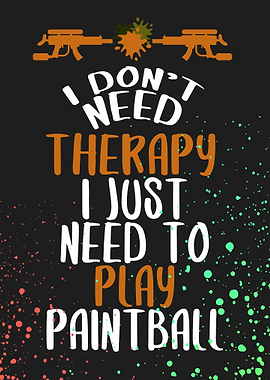 PAINTBALLER FUNNY POSTER