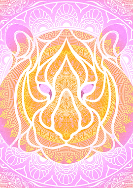 Mandala Colorful Tiger