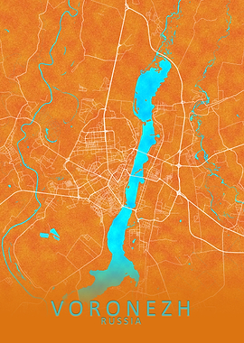 Voronezh Russia City Map
