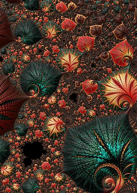 Orange and Teal Fractal