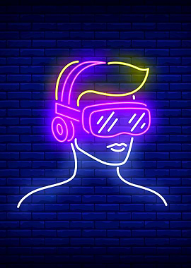 The beautiful neon artwork