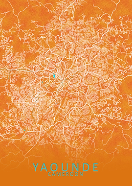 Yaounde Cameroon City Map