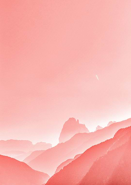 Pink mountains
