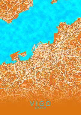 Vigo Spain City Map