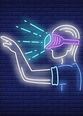 The beautiful VR neon art