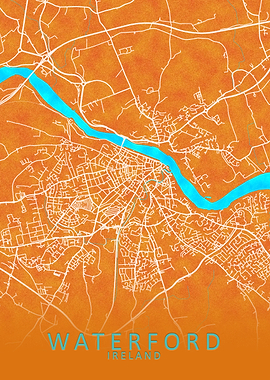 Waterford Ireland City Map