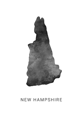 New Hampshire state map
