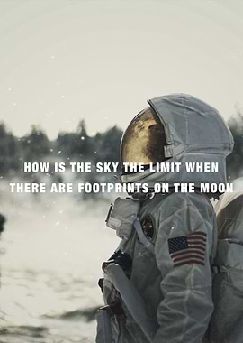 Foot prints on the moon