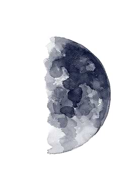 Half Moon Art Print