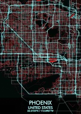 Phoenix Arizona City Map
