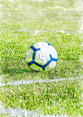 Soccer Ball On Pitch