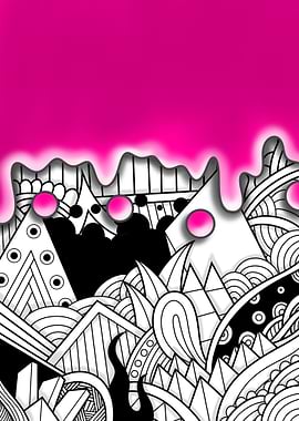 Dripping Paint and Doodles