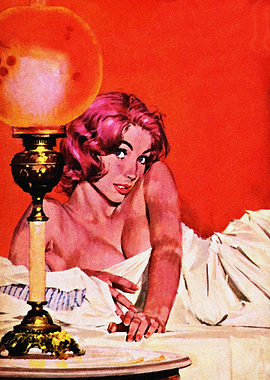 Innocence in eyes pulp art